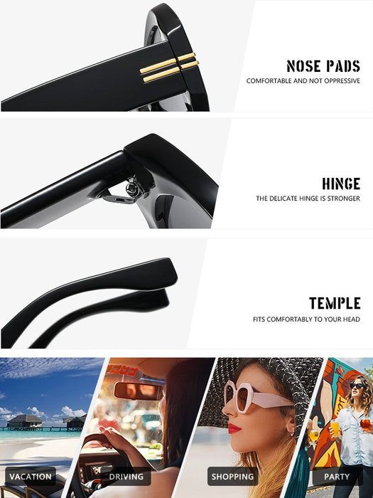 Irregular geometric personality light luxury Sunglasses