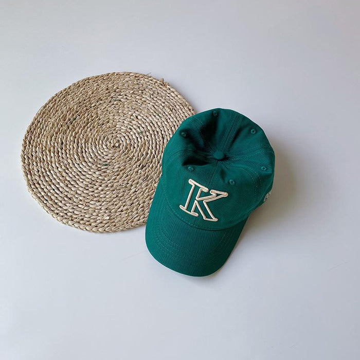 Parent-child Soft Top Embroidered Alphabet Visor Baseball Cap