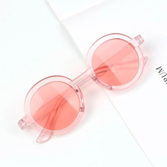 Children's Sunglasses New transparent frame color matching glasses