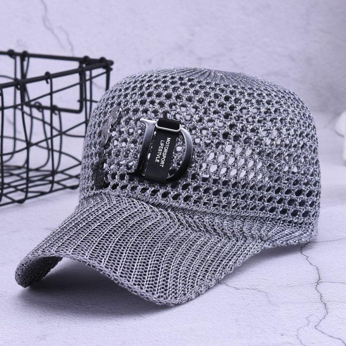 Summer Fashion Hollow Letter D Sun Protection Knight Cap