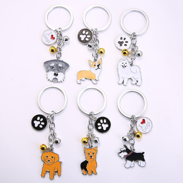 Creative Pet Dog Metal Keychain