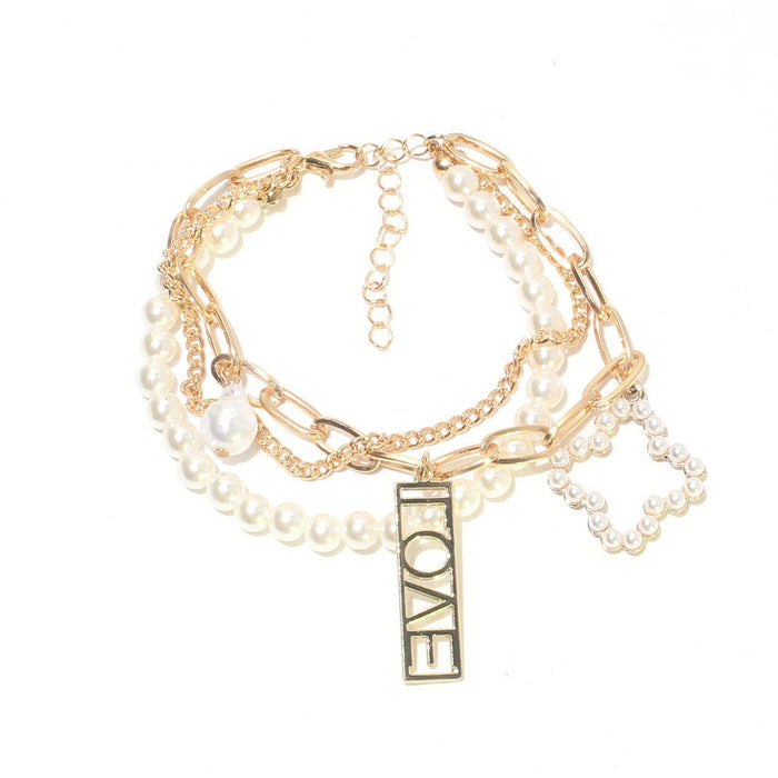 Simple Retro Color Pearl Fashion Creative Women's Bracelet Accessories