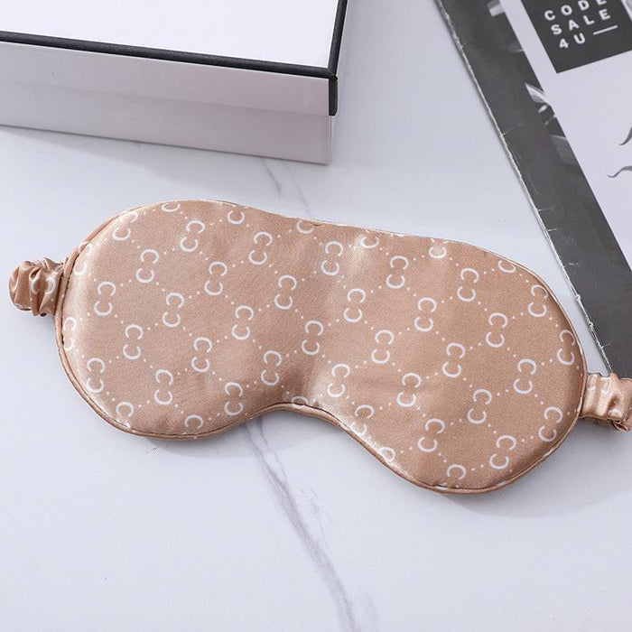 Breathable Soft Leopard Print Eye Protection Eye Mask