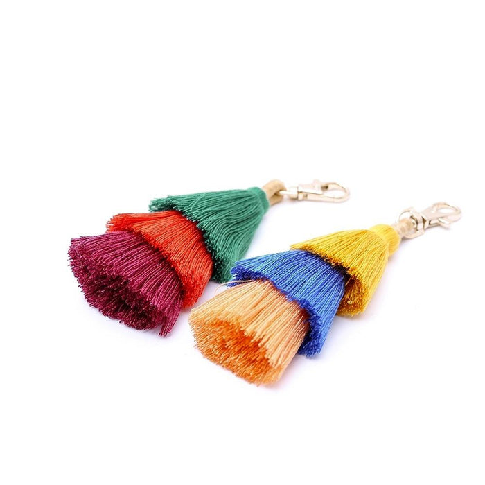 Handmade Creative Pendant Ethnic Style Tassel Keychain