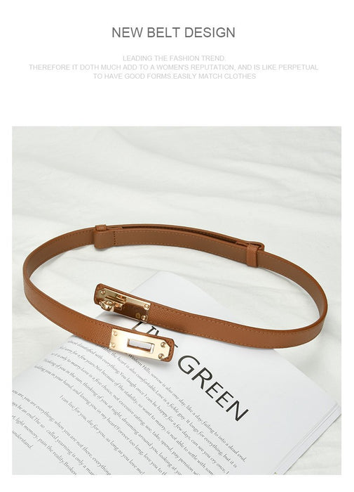 Leather Fashion Waist Belt with Dress Decoration