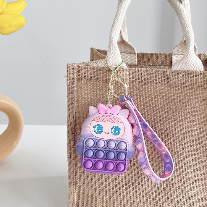 Silicone Mini Coin Purse Keychain