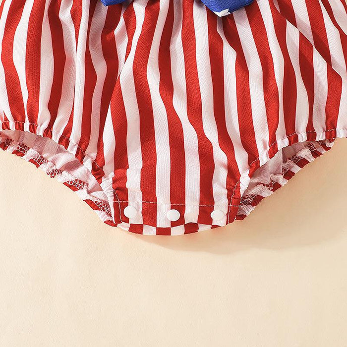 Independence Day triangle Khaki climbing suit