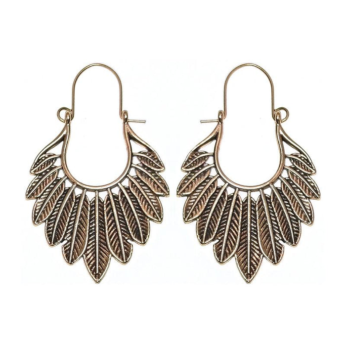 Ethnic Style Female Bohemian Court Style U-shaped Earrings Jewelry
