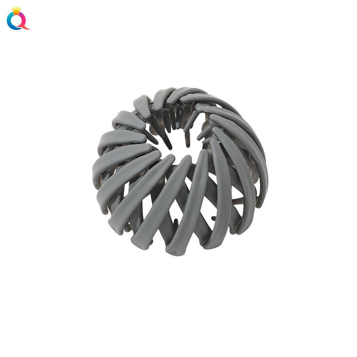 Frosted lazy bird's nest hair iron