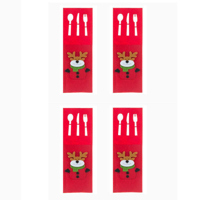 4PCS 44 Styles Christmas Knife and Fork Holder