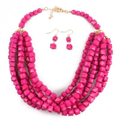 Ladies Jewelry Beaded Fashion Personality Layered Necklace