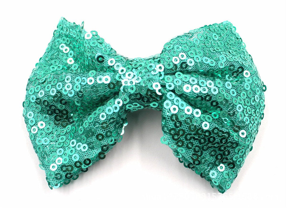 Sequin Bow Hair Clip