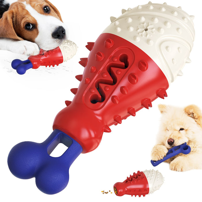 Dog Toy Chewing Teeth Interactive Missing Feeding Toothbrush