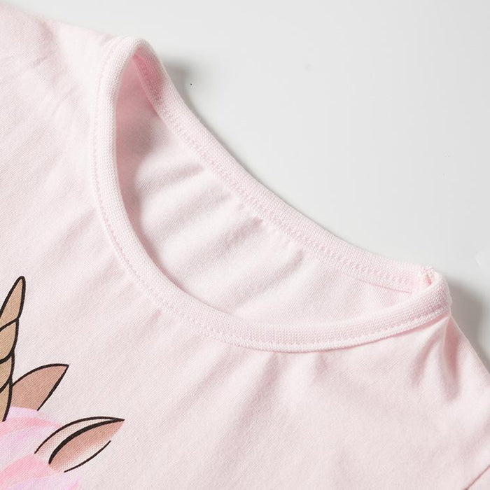 Children's short sleeve t-shirt female