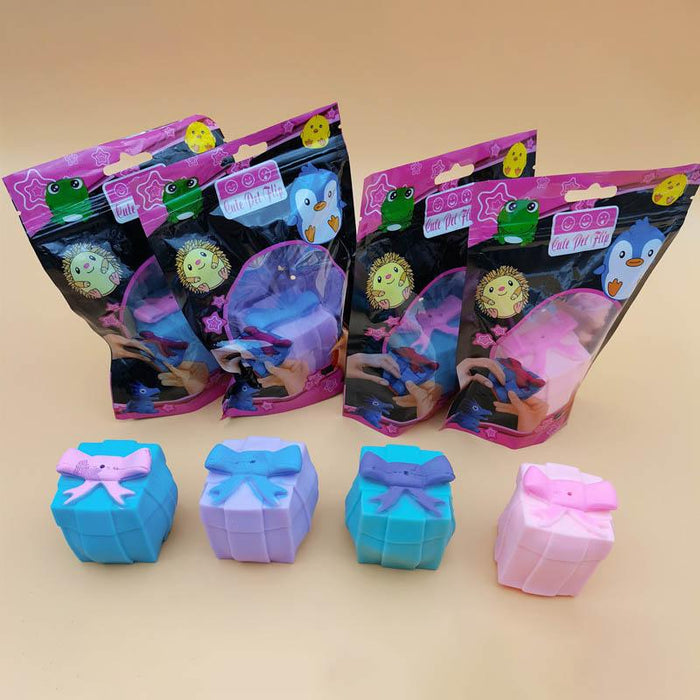 Flip Gift Box Cute Pet Pinch Animal Silicone Toy