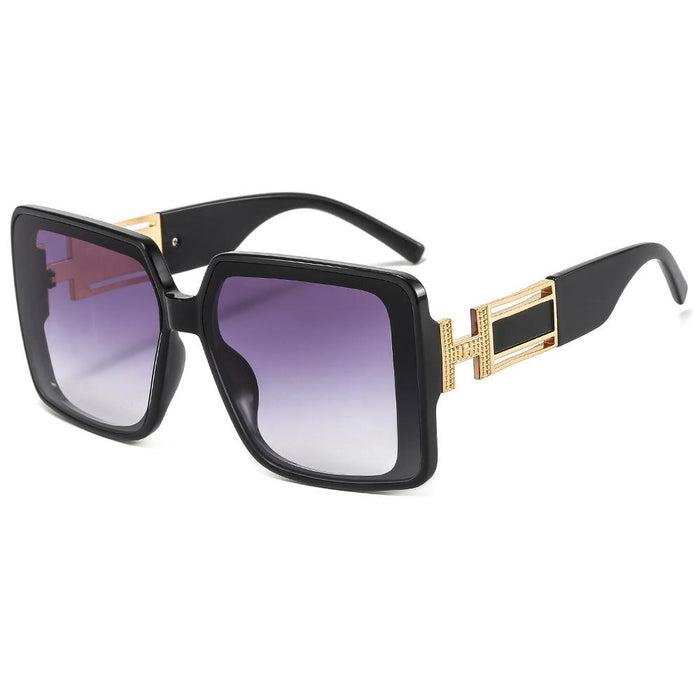 Sunglasses personality men's and women's large frame glasses