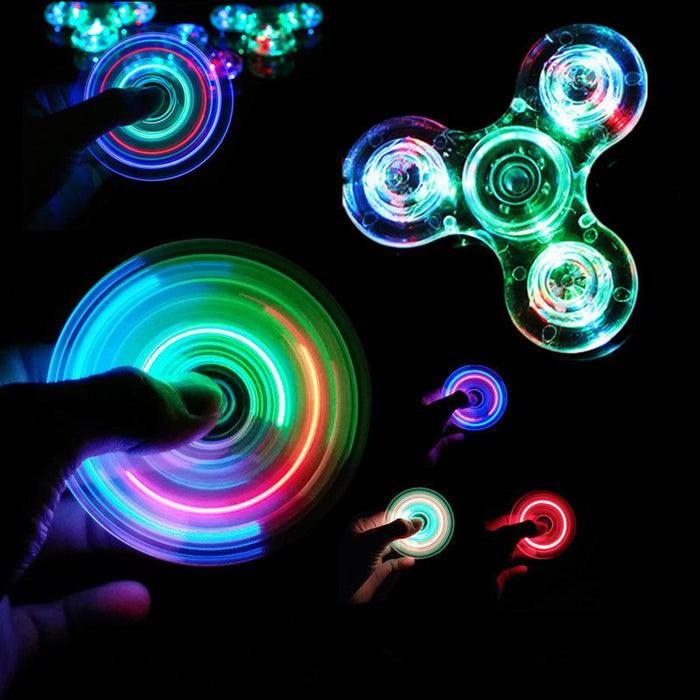 Glowing LED Light Finger Stress Relief Toy