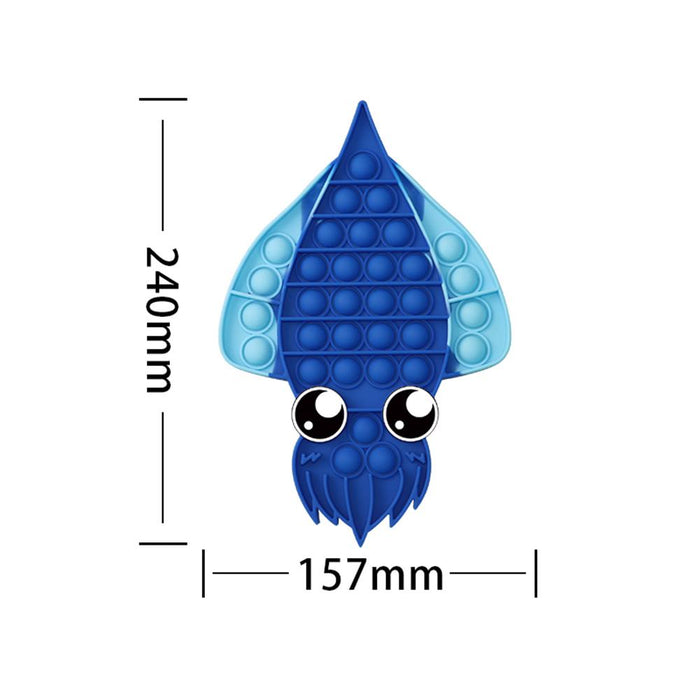 Large Squid Pressure Relief Squeeze Silicone Toy
