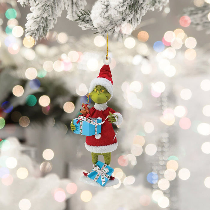 Green Headdress Grinch Christmas Tree Pendant Decoration