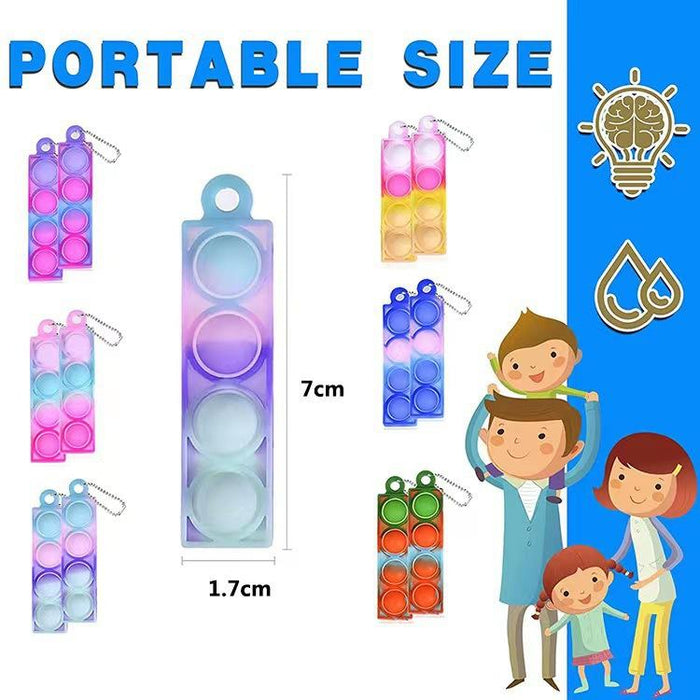 Children Silicone Vertical Keychain Pendant