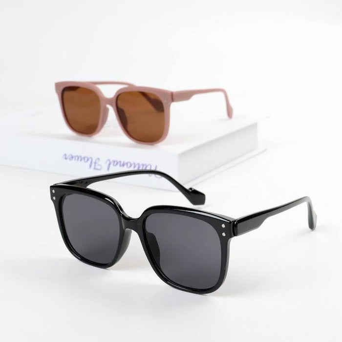 Children's Sunglasses large frame rice nail square Sunglasses