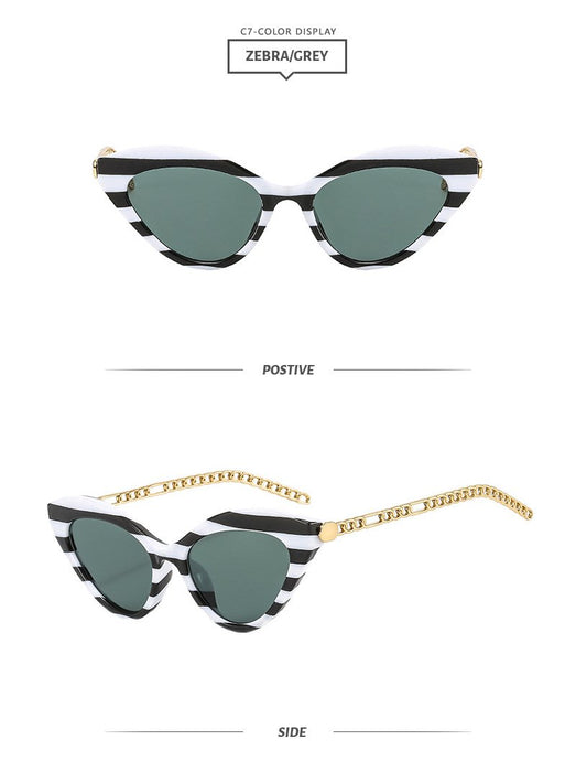 Cat's eye chain Sunglasses