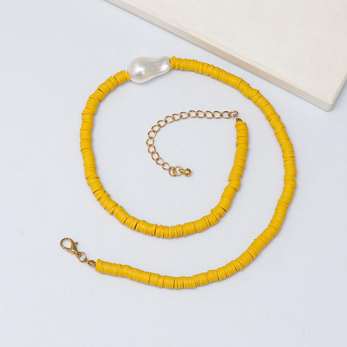 Women's Jewelry Bohemian Rice Bead Hand Woven Necklace