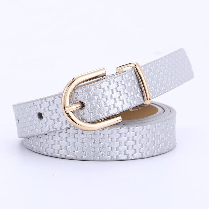 Women's Belt Decorative Dress With Needle Buckle Straw Belt