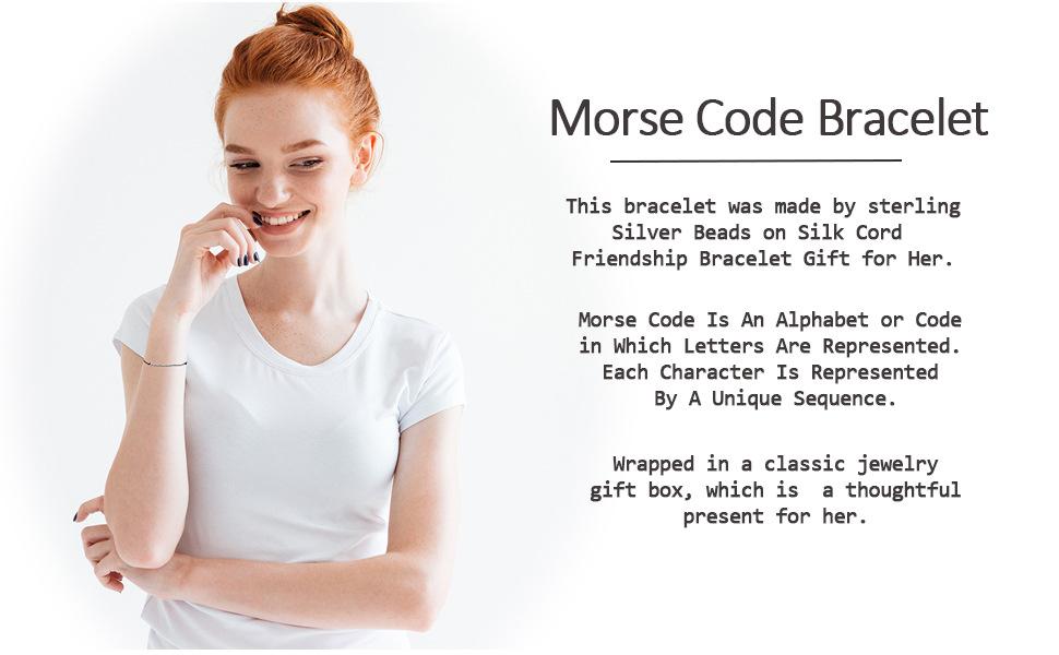 New Packaging Morse Code Letter Bracelet