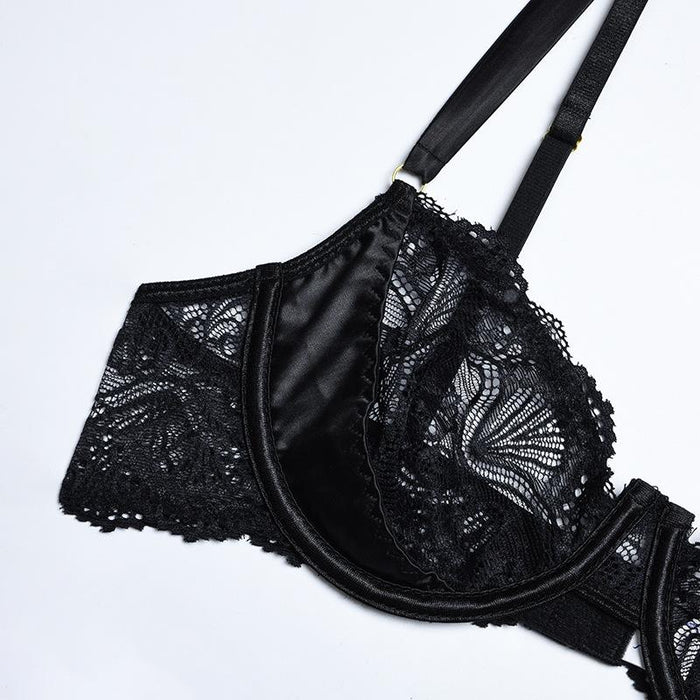 Women's Sexy Lingerie Lace Bowknot Underwear Set