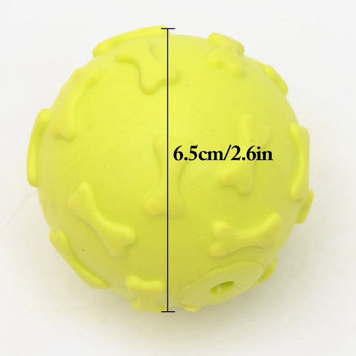 Rubber Squeak Dog Ball Creative Funny Dog Bite Ball Pet Chew Ball