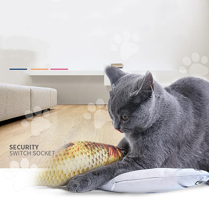 Soft Plush 3D Simulation Cat Toy Fish