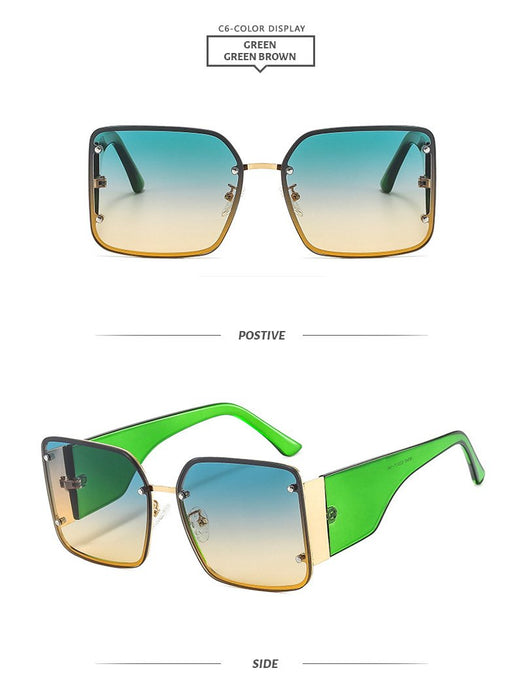 Square metal sunglasses