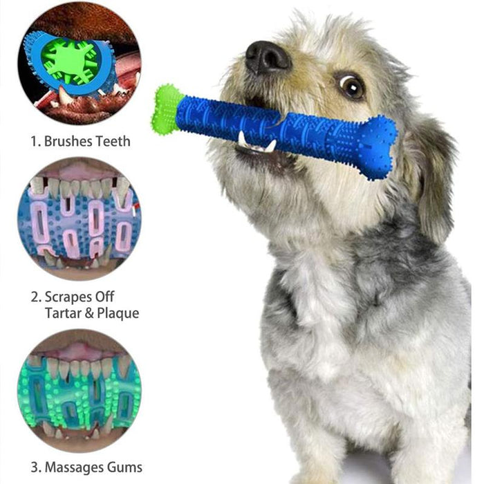 Puppy brush dog toothbrush chew toy stick