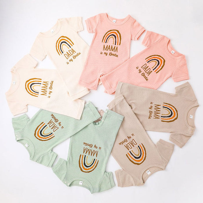 Summer Rainbow Printed Baby Jumpsuit