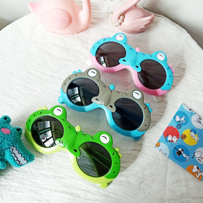 Cartoon Crocodile Silicone UV Proof Children's Sunglasses