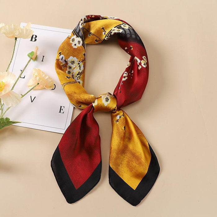 Women's Scarf Small Scarf Female Square Scarf Hair Band Binding Hair