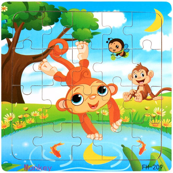 20 Piece Wooden Jigsaw Puzzle Kids Toy