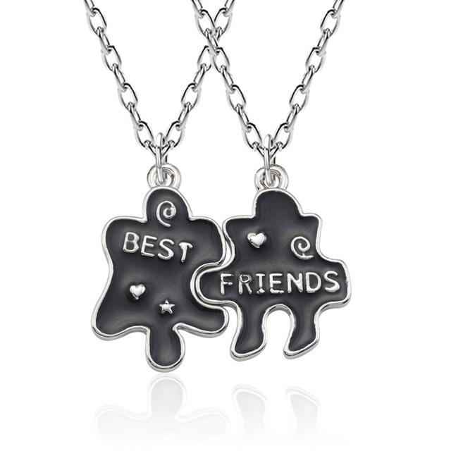 2 Pcs/ Set Best Friends Honey Love Couple Necklace