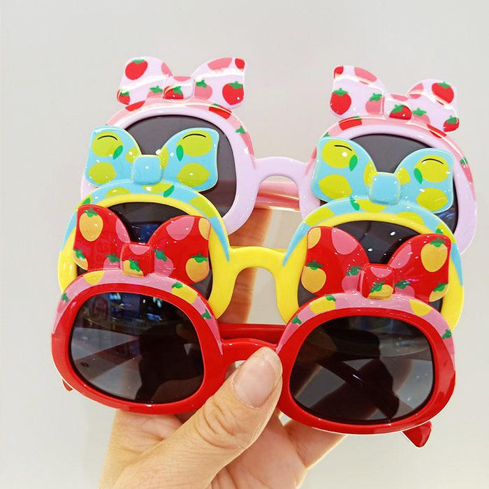 Cute Cartoon Bow Silicone Frame Children's Sunglasses