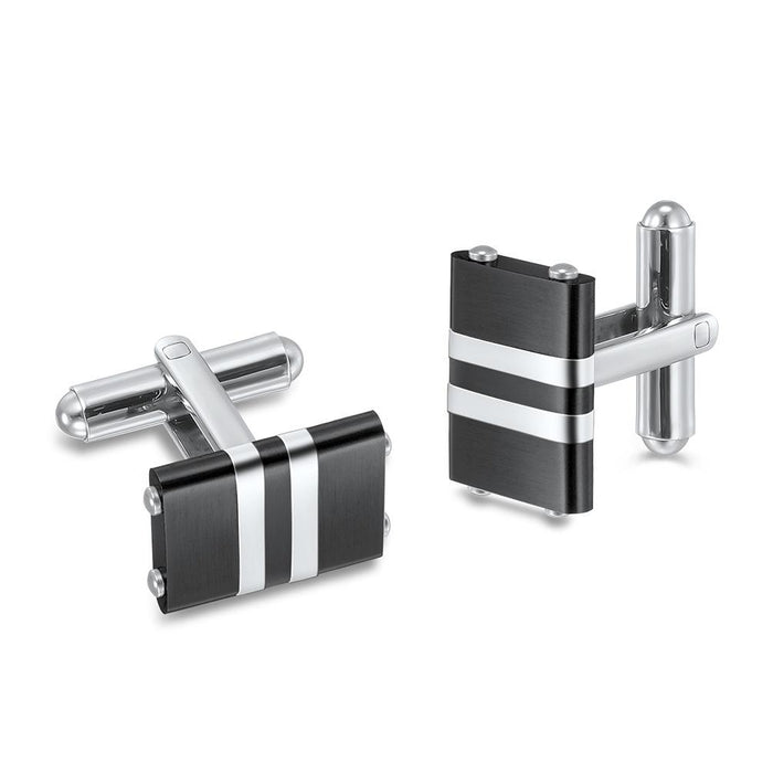 Stainless Steel Combination Solid Men's Suit Shirt Cufflinks