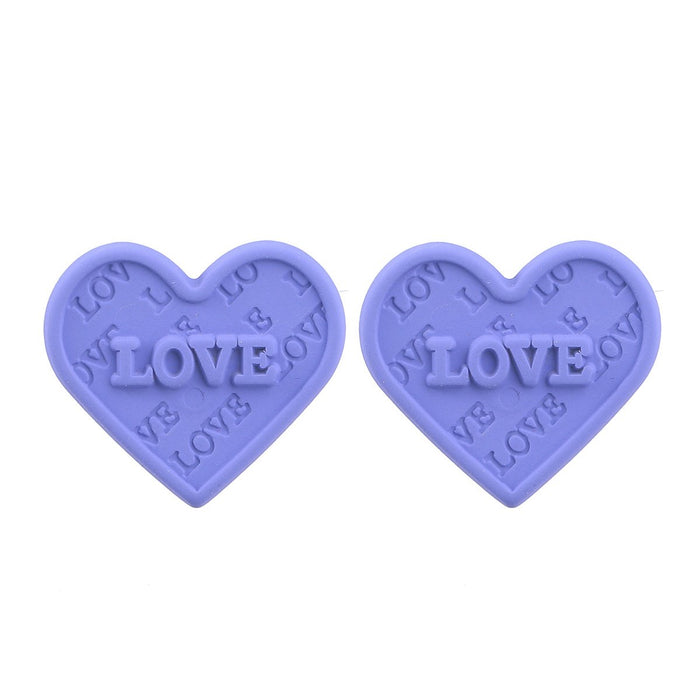 Simple Geometric LOVE Letter Stud Earrings