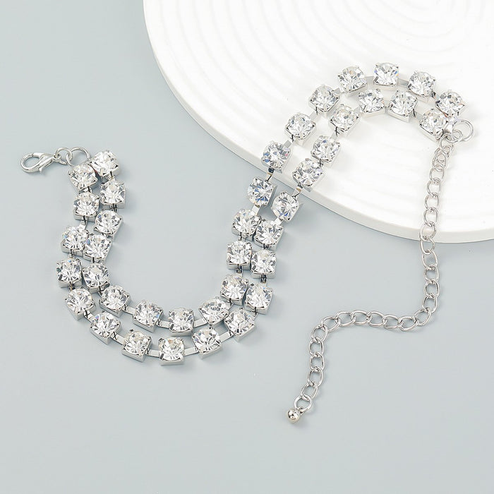 Exaggerated Layered Simple Choker Necklace