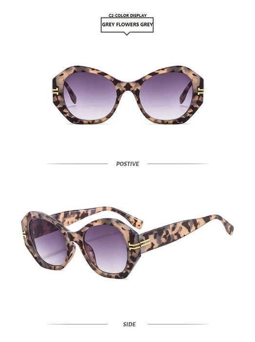Irregular geometric personality light luxury Sunglasses
