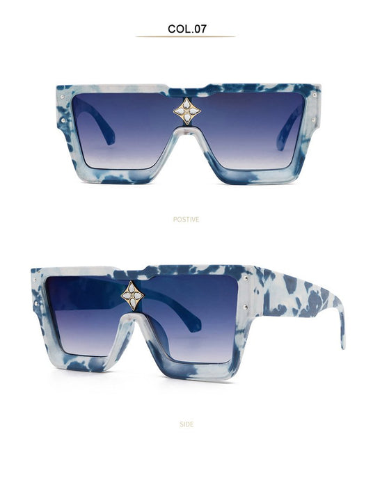 Sunglasses men's and women's Square Rhinestone Sunglasses