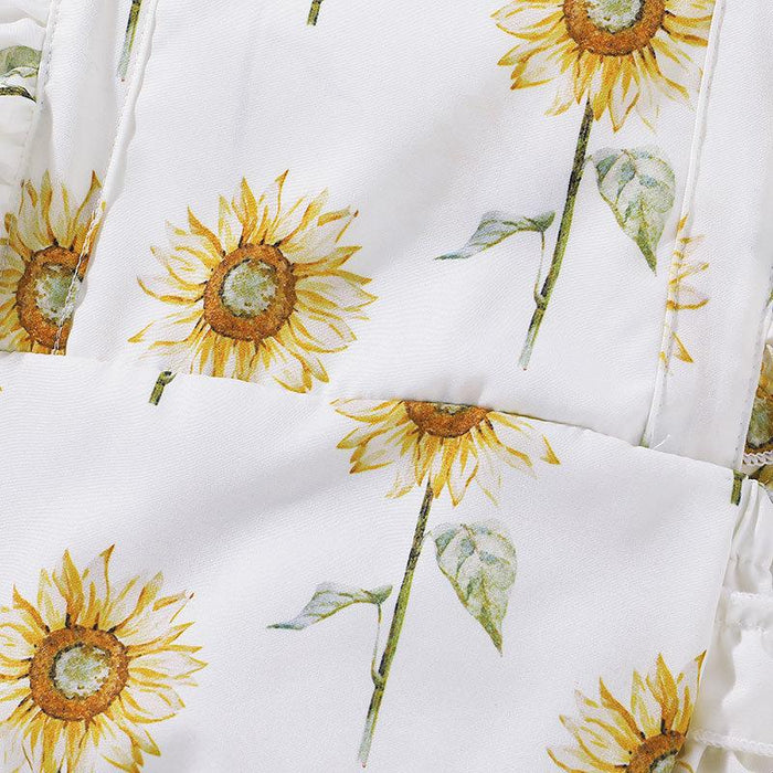 Infant summer printed short sleeved Jumpsuit