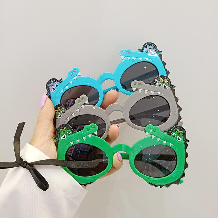 Cute Cartoon Pirate Crocodile Children's Sunglasses