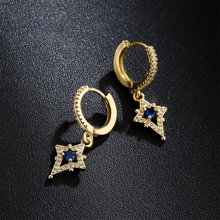 New Ins Personality Zircon Women's Earrings