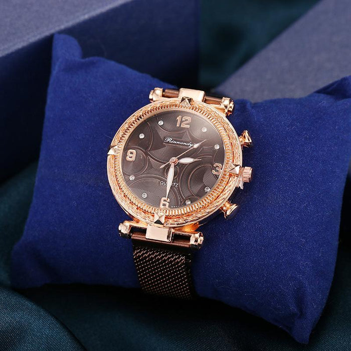 New Stainless Steel Women Wristwatch Quartz Fashion Casual Clock LLZ22322