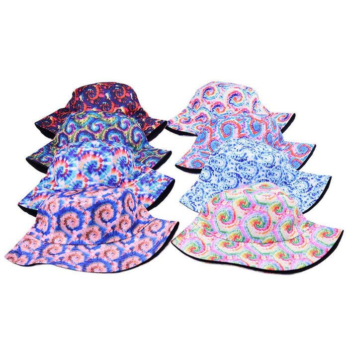 Multi-style Printed Fisherman Hat Outdoor Sun Hat Double-sided